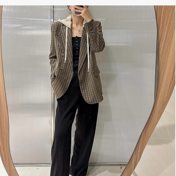 NWT Hooded Oversize Blazer Jacket for Women - Picture 3 of 5